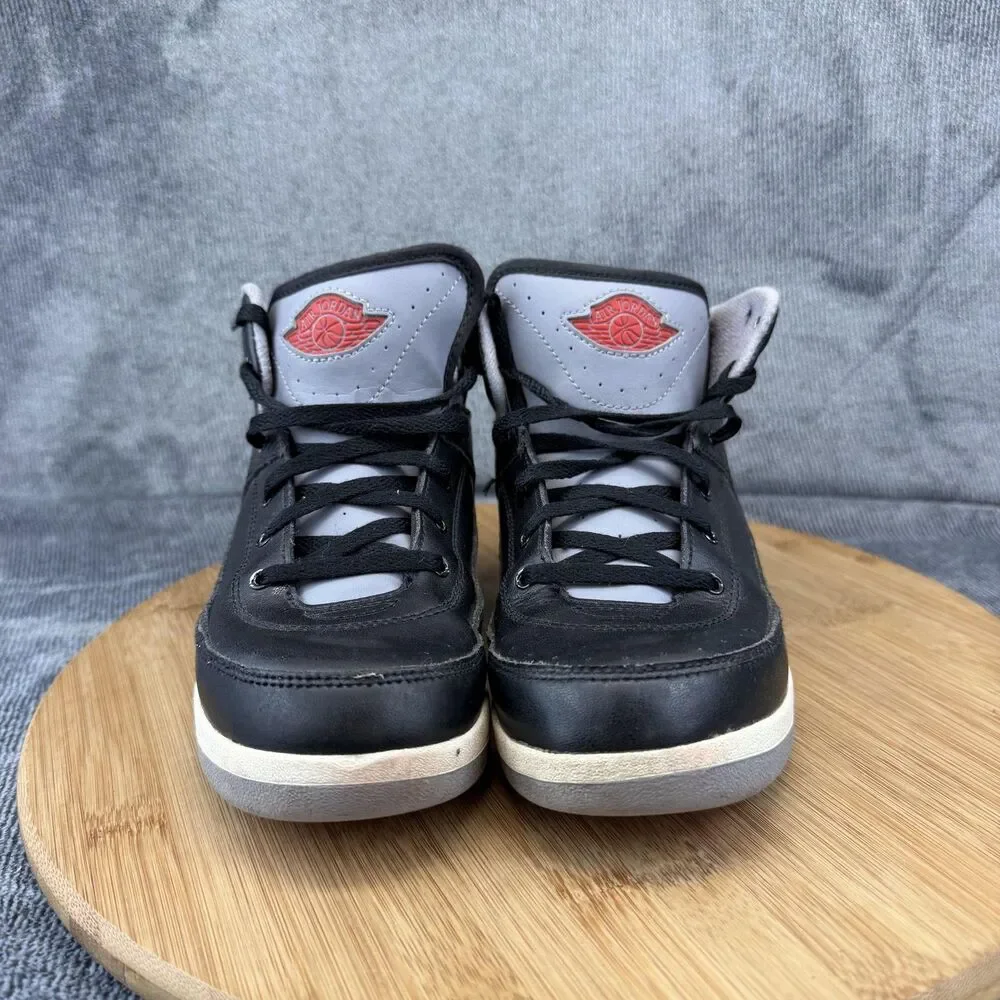 Jordan Air Jordan 2 Retro Shoes Boys Size 3Y Black Gray Basketball DQ8564-001